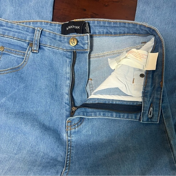 MINKPINK Revolve Dangerous Bell Bottom Jeans High Rise Flare Denim Size Small - Picture 8 of 14